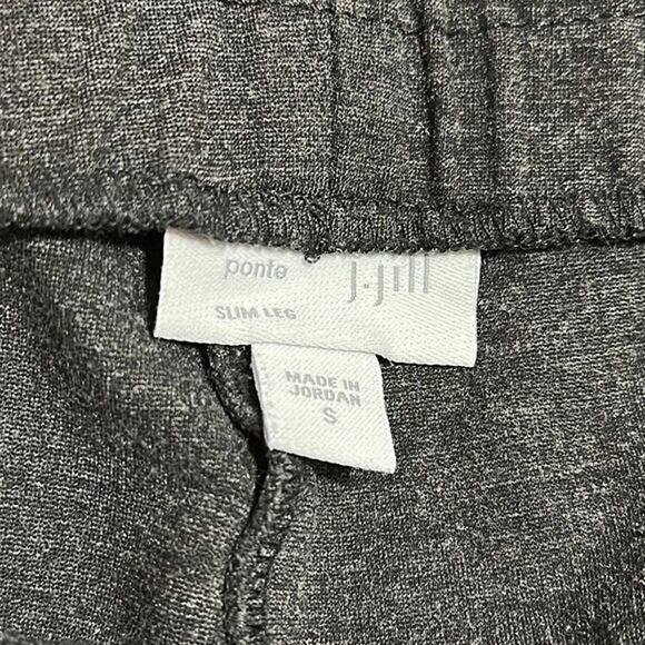 J Jill Pants Womens Small Gray Slim Leg Pull on Soft Casual Office Career Modern - Picture 8 of 11